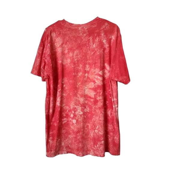 TAZ x VINTAGE 90's tie dye red tee single stitch tasmanian devil size XL - Picture 2 of 9